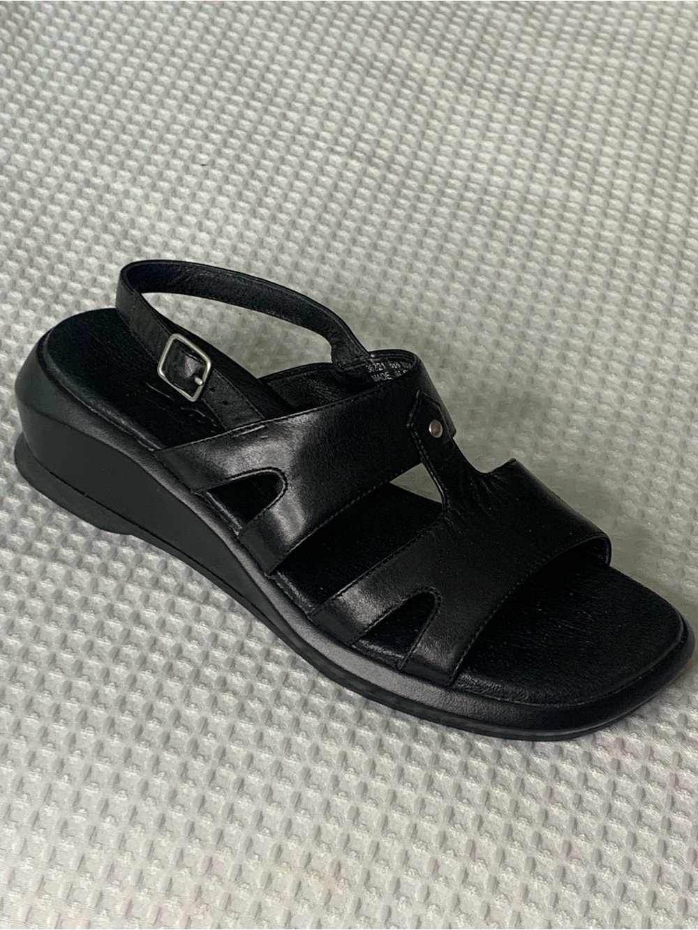 Clarks Black leather Slingback Comfort Sandals 6.5M